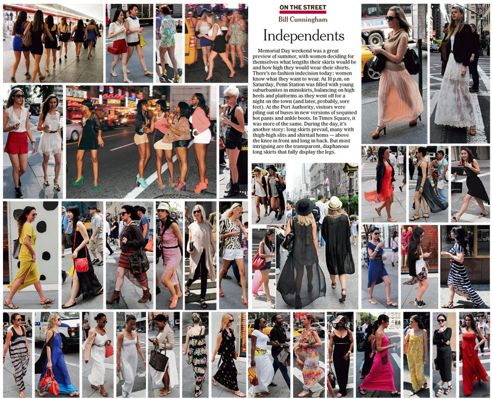 BILL CUNNINGHAM FOR THE NY TIMES