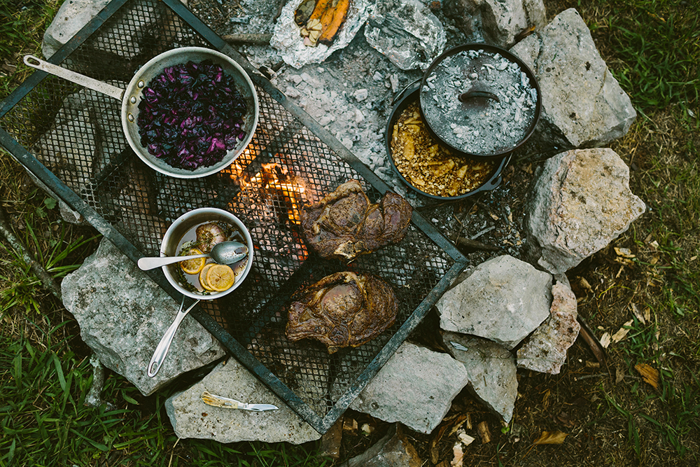 Fresh Ingredients for Campfire Cooking